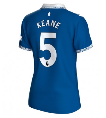 Everton Michael Keane #5 Primera Equipación Mujer 2023-24 Manga Corta